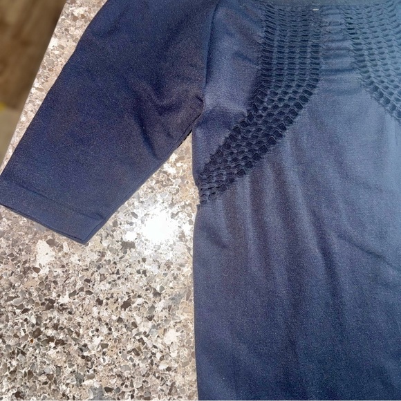 BEBE Bodycon Black 3/4 Sleeve Mini Dress - Size S 🖤✨ - Picture 4 of 6